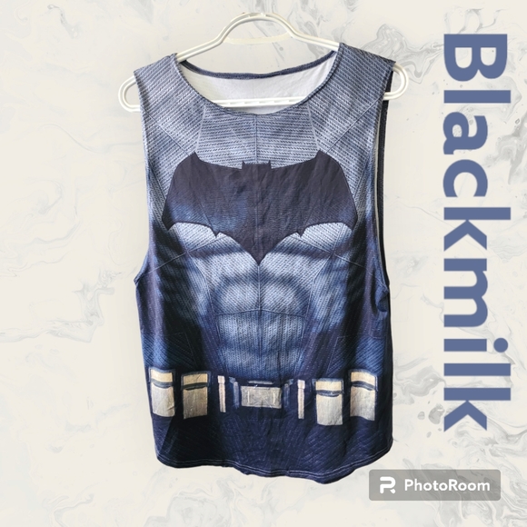 💎Rare Blackmilk Batman V Superman Sleveless Muscle Top Size S EUC - Picture 1 of 4